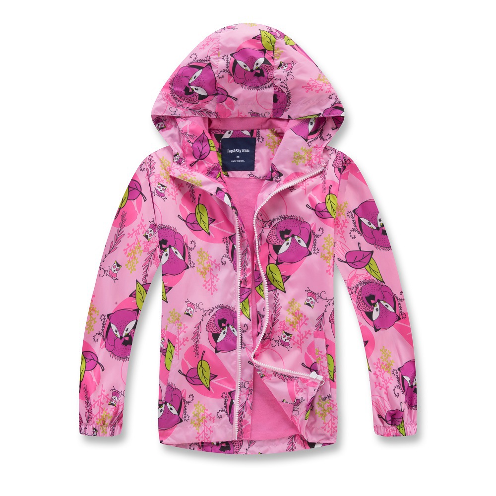 Spring New Women's Middle-aged Children's Waterproof Breathable Outdoor Jacket Coat Light Jacket Printed Sunscreen Clothing