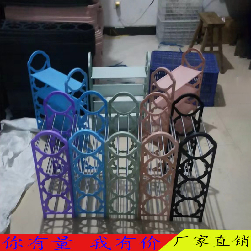 Simple shoe rack assembly non-woven mult...