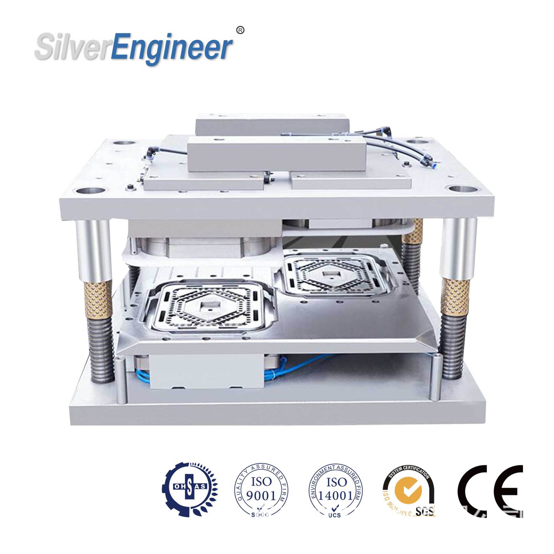 【银工机械】定制 铝箔容器模具；餐盒；铝箔模具；生产线