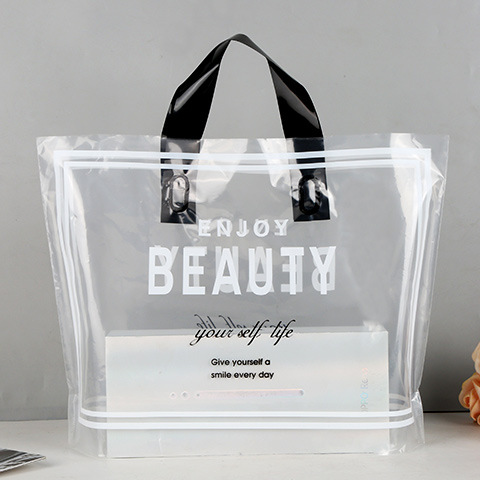 Nueva tienda de ropa engrosada bolsa de plástico bolso de la ropa de las mujeres ropa de embalaje bolsa de regalo de compras al por mayor image 14