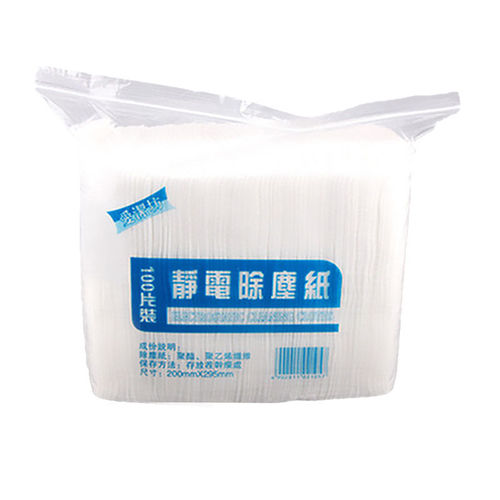 Electrostatic dust removal paper plain weave disposable sticky dust mopping machine replacement wipes 100 pieces of dust paper towels