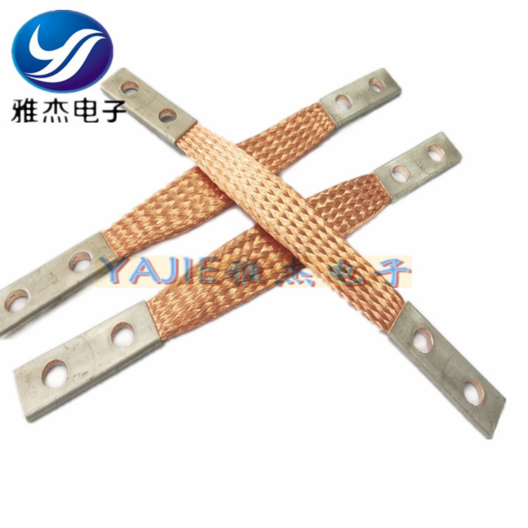 防雷柔性铜索T2紫铜编织线 导电带 镀锡铜软连接 幕墙铜导线