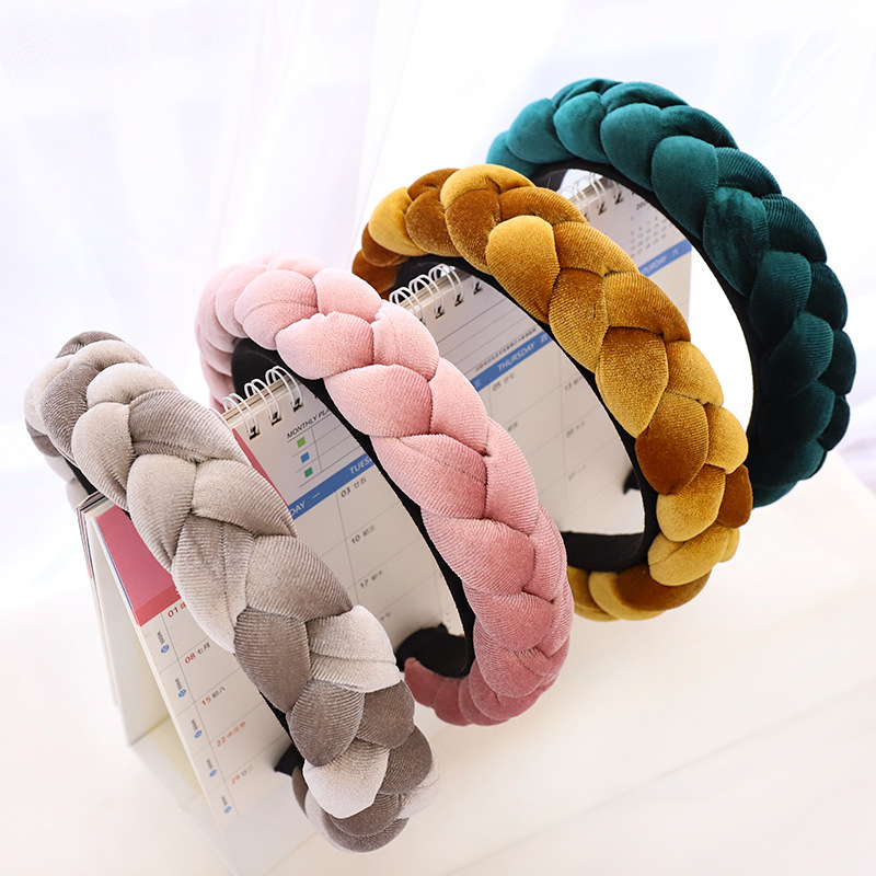 Elegant Simple Style Solid Color Cloth Hair Band display picture 1