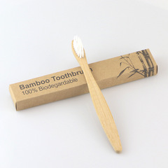 Wholesale Reusable Hotel Soft Bristle Toothbrush with Multicolor Replaceable Heads, Bamboo Handle, Children's Bamboo Toothbrush