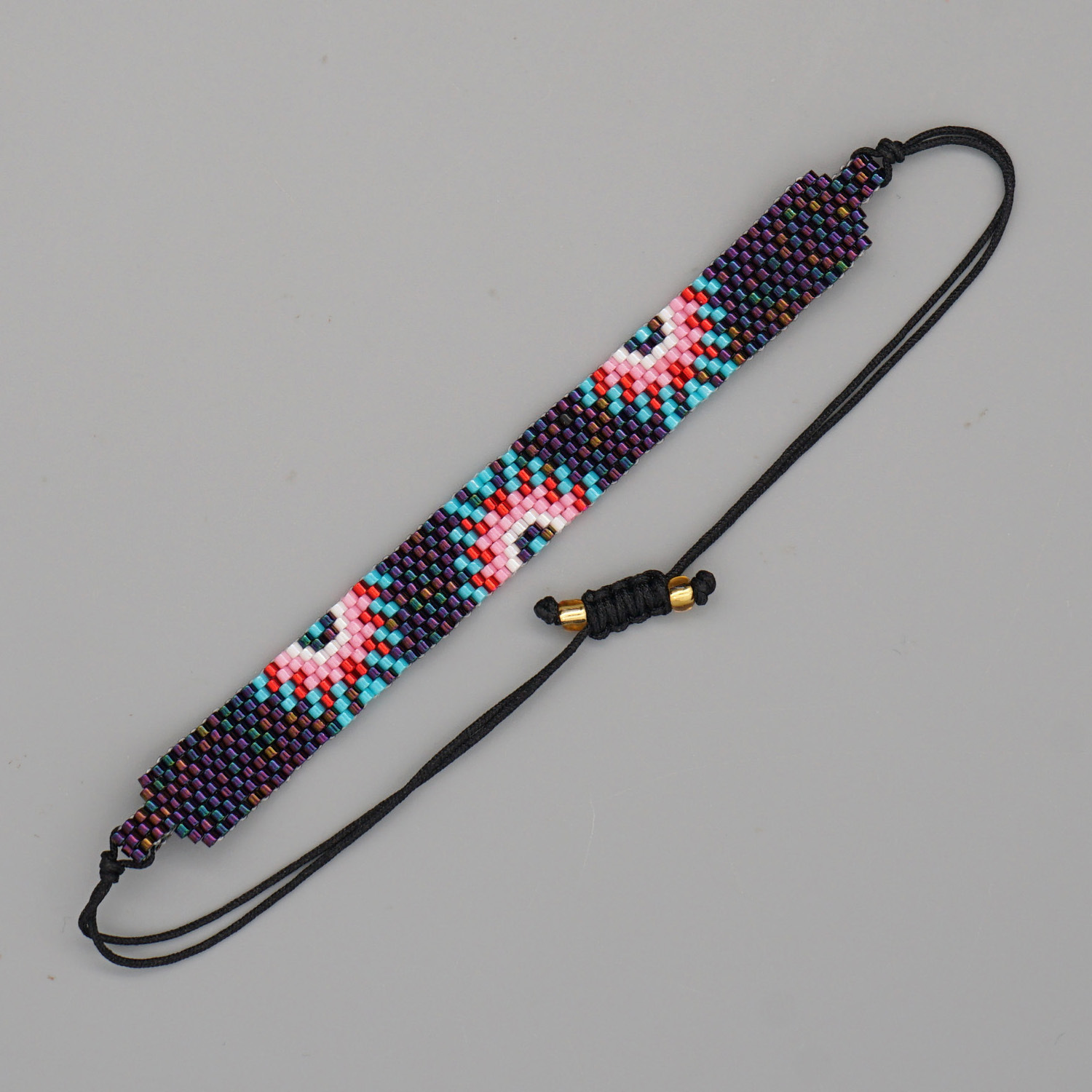 fashion Turkish evil eye long eyelashes Miyuki rice beads braceletpicture6