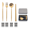 Removable constructor stainless steel, fork, spoon, handheld chopsticks, tableware for side table