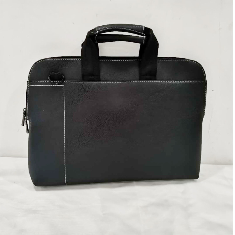 Factory Direct Supply Pu Satchel Laptop Bag Men's Handbag Travel Computer Bag