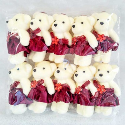 Oso de hielo 10 colores boda peluche juguete muñeca actividad pequeño regalo boda tirando muñeca de dibujos animados