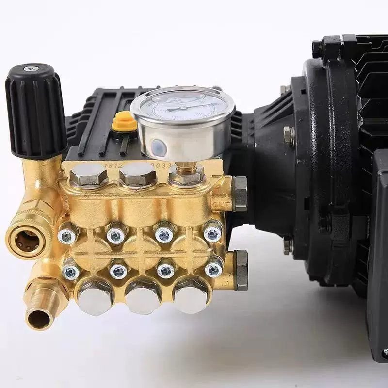 跨境高压清洗机220v380v自助洗车机配套全通大功率大流量电机泵头