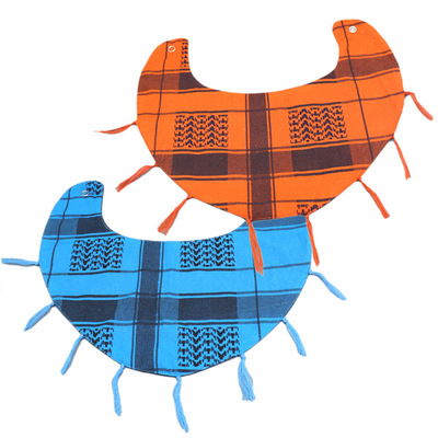 2018秋冬新款儿童休闲纯色中厚三角巾男女童通用韩版休闲围巾跨境