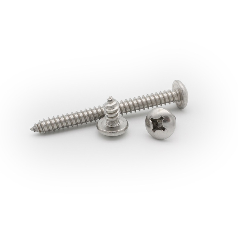 现货批发 不锈钢304十字槽盘头自攻螺钉m6/6.3/8 小盘头自攻螺丝