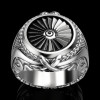 Metal retro ring, wish, European style, punk style