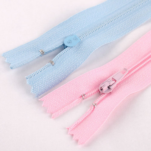100 pieces of trousers zipper 20cm closed tail short colorful nylon black pink DIY decorative trousers zipper access control