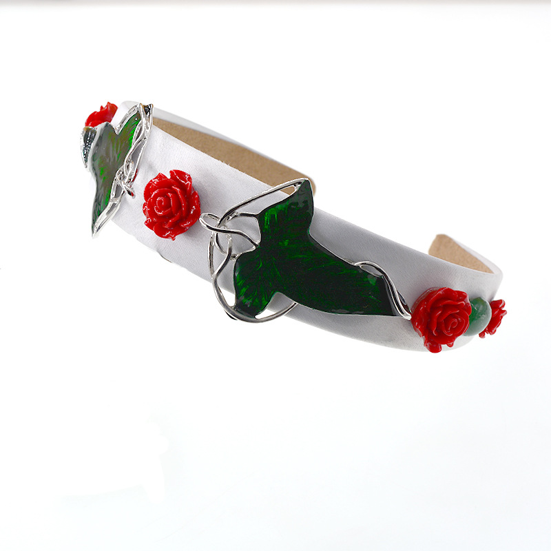 140g Weight Headwear Classification Wedding, Travel, Birthday Occasion Simple Korean  Retro Green Leaf  Headband