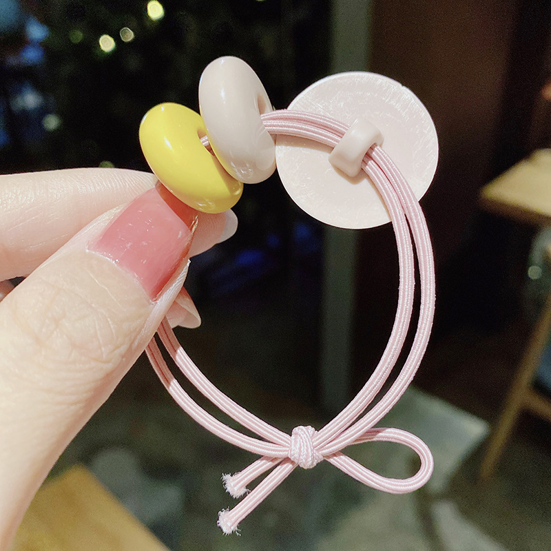 M Bean Candy Color Hair Rope Summer New Ball Cute Rubber Band Tie Hair Scrunchies Wholesale Nihaojewelry display picture 8