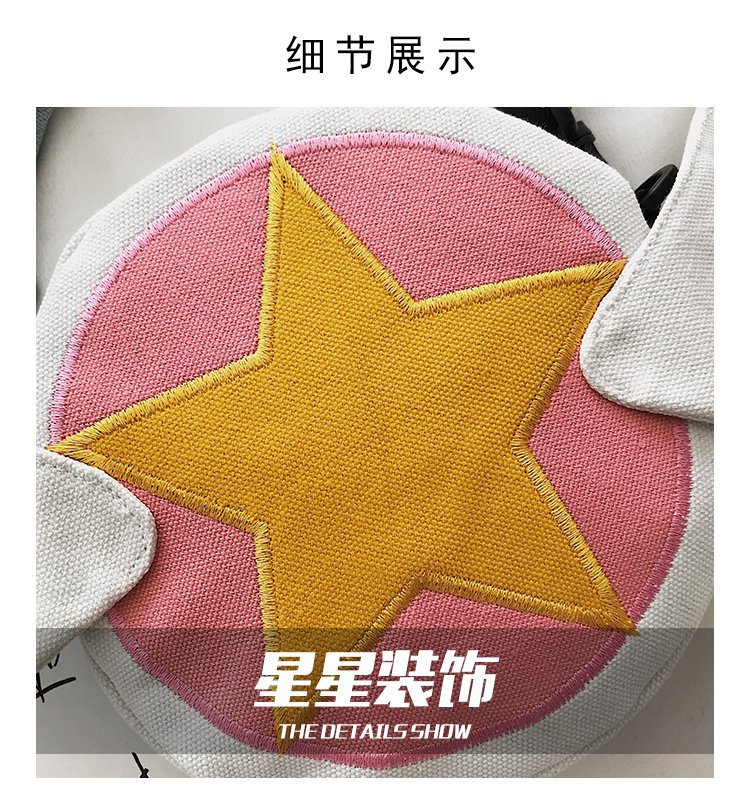 اليابانية أزياء جديد لطيف الكرتون ماجيك ساكورا قماش الكتف حقيبة فتاة لطيف مضحك محفظة بالجملة display picture 2