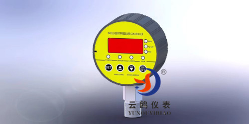 轴向不锈钢压力开关控制器智能数显真空负压空压机电接点压力表