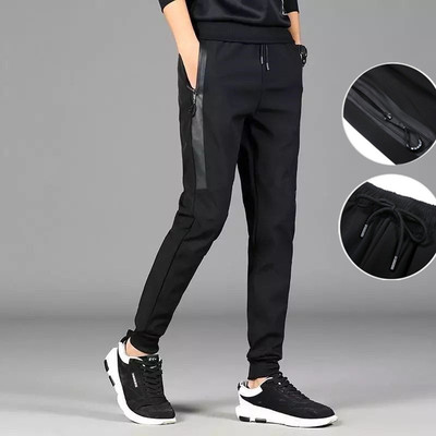 man Casual pants black Youth trousers Korean Edition Self cultivation sweatpants  Sports pants Easy Beam feet Trend Versatile
