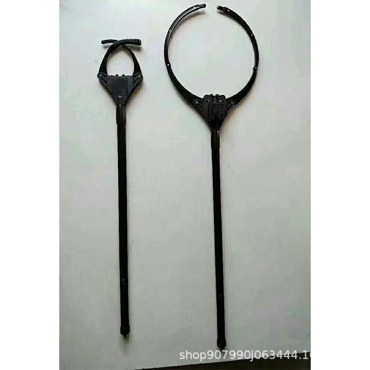 铝合金防暴脚叉多功能大腰叉伸缩自动脖叉约束式防暴钢叉安保器材