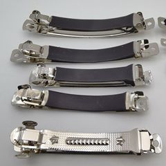 Metal-clad elastic hair clip with net pouch, DIY hair accessory