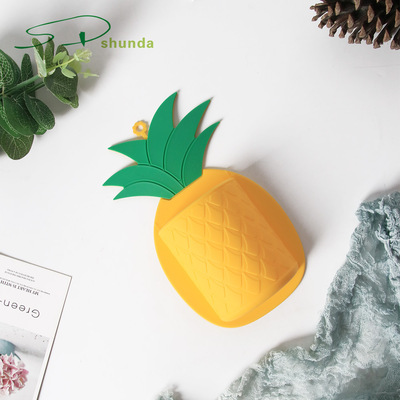 硅胶菠萝置物架免打孔无痕卫生间浴室牙刷梳子装饰收纳架|ru