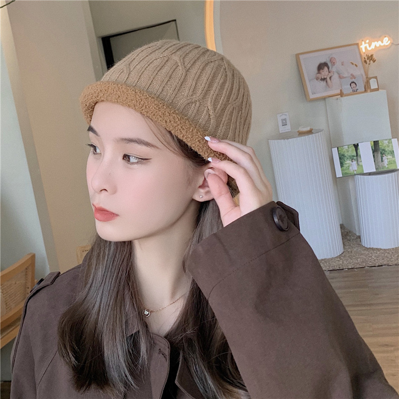 simple solid color dome knitted hat  NSCM11102