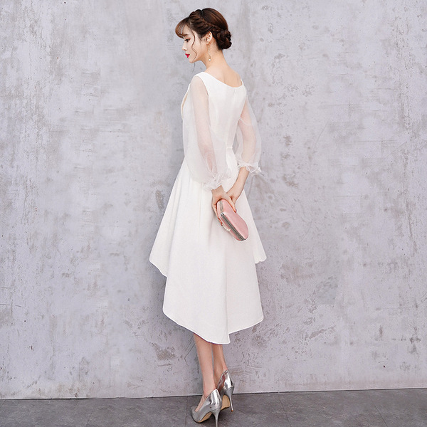 white evening dress