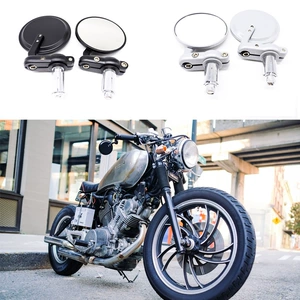 Motosiklet universal kiçik dairəvi köməkçi arxa görünüş güzgüsü aksesuarları