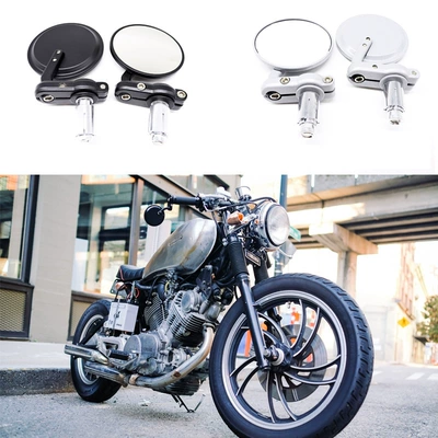 Motorcycle modified hand mirror universal small round mirror reversing auxiliary mirror accessories models universal cross-border hot products (Car mirror)