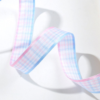 Yao Ming Plaid cinta hecha a mano DIY cinta regalo material de embalaje 2,5 cm Plaid banda accesorios para el cabello material decorativo