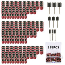 338PC砂圈套装电磨吊磨机配件组合打磨砂纸圈木头金属抛光打磨头