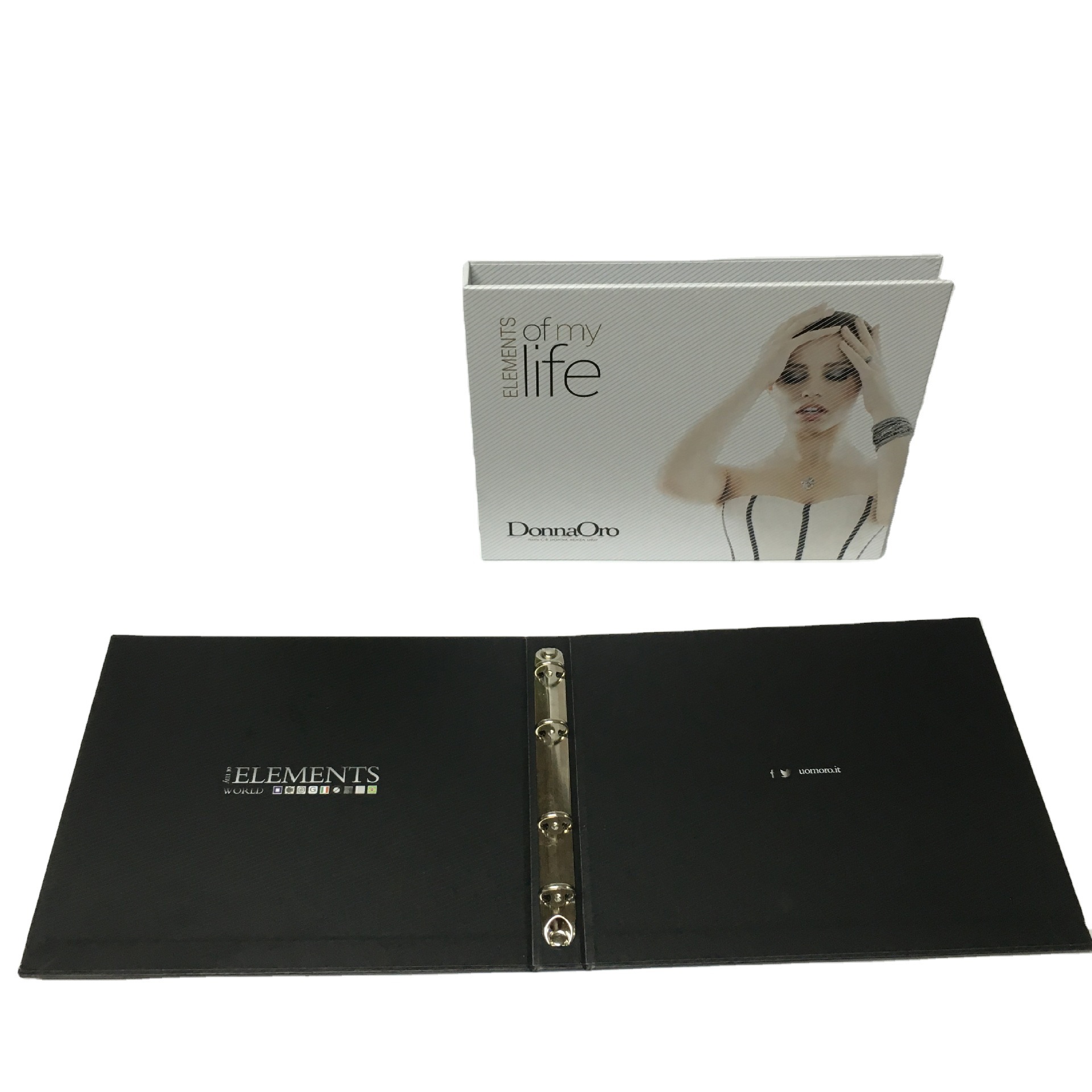 供应 定制 纸质文件夹 硬纸板4孔文件夹可定制尺寸 LOGO