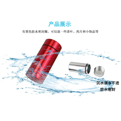 Creative threaded aluminum packaging canisters round waterproof sealing metal aluminum bottle mini portable tea canister