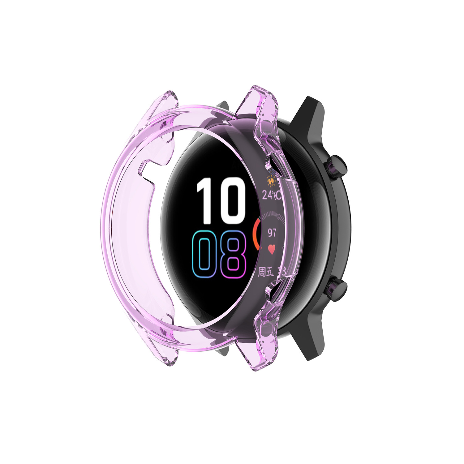 This 42mm/46mm hollowed-out semi-enclosed TPU case is suitable for the honor magic watch2 case undefined