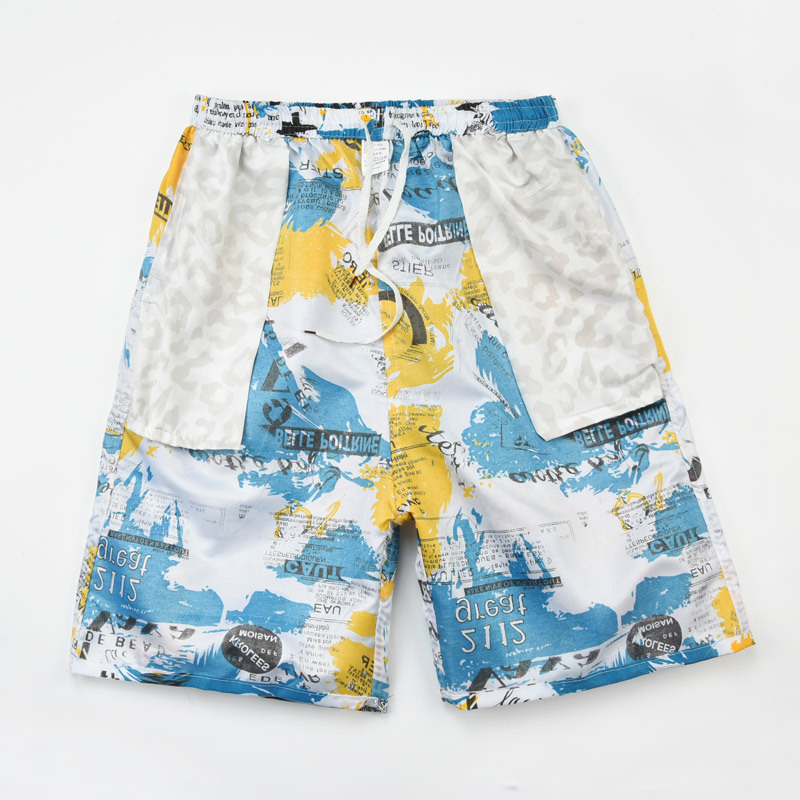 Men's Beach Casual Ditsy Floral Color Block Tree Shorts Shorts display picture 5