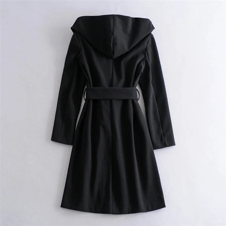 new women s casual simple long woolen coat  NSLD15602