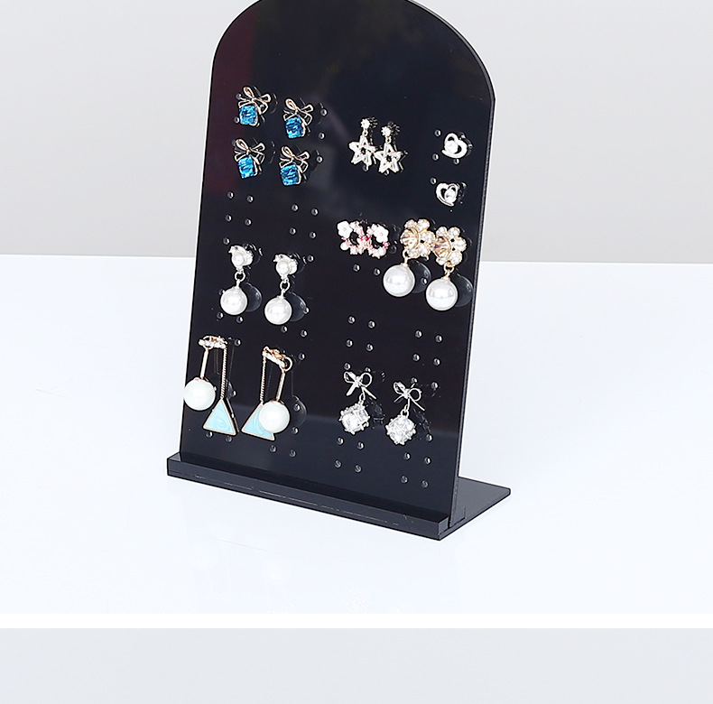 Elegant Artistic Solid Color Arylic Jewelry Rack display picture 1