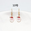 Christmas cartoon earrings, European style, suitable for import