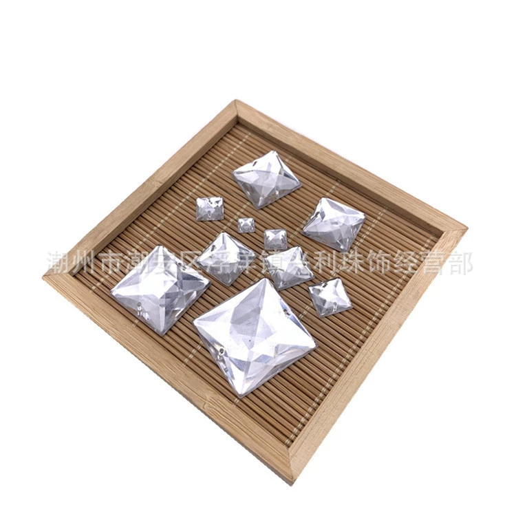 Square acrylic accessories, 6mm, 30mm, wholesale