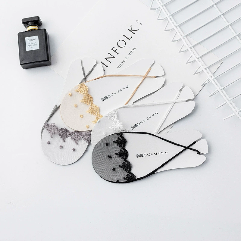 Весенне-летние кружевные носки до щиколотки, женские носки с короткой передней подошвой, хлопковые нижние носки с низким вырезом, супер невидимые однотонные носки оптом