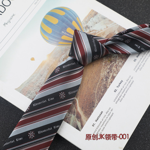 Design JK/DK hand-tied tie Japanese school tribute college style with shirt uniform plaid skirt direct supply