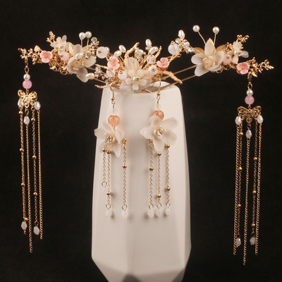 古风汉服头饰发簪簪子流苏步摇盘发超仙古装发饰发钗全套配饰品女