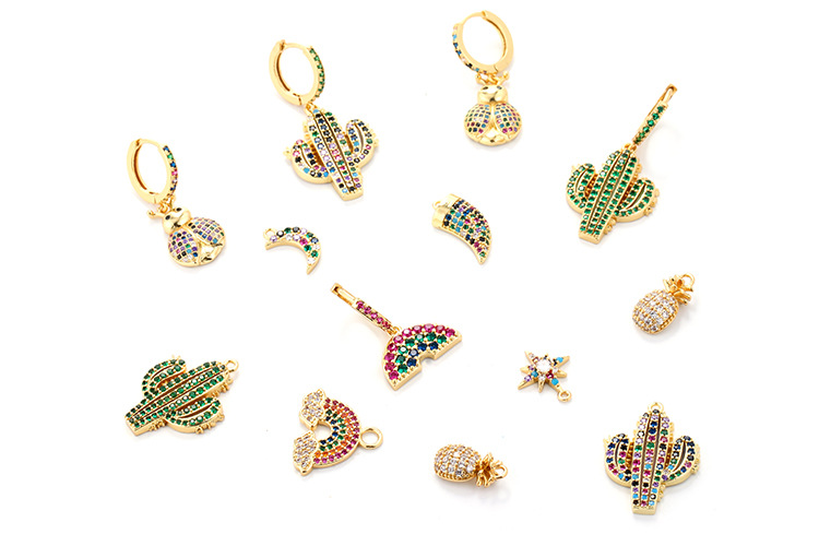 10g Weight Zircon Inlay Material Earrings Classification Housewarming, Anniversary, Business, Wedding, Travel, Birthday, Festival Occasion Copper Material Geometric Pattern Women'S Gender Plating Design Fashion Style Copper Plating Geometric Zircon 无