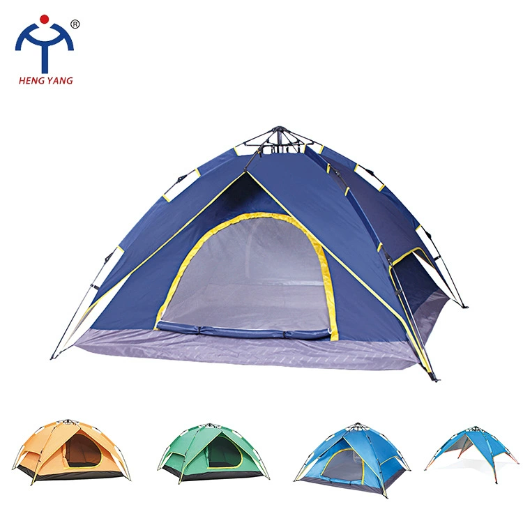 Оптовая Синий Оранжевый Армейский Зеленый Двойной Двухъярусный Быстро Открытый Кемпинг Палатка Двойного Использования Кемпинг Палатка Пользовательские
