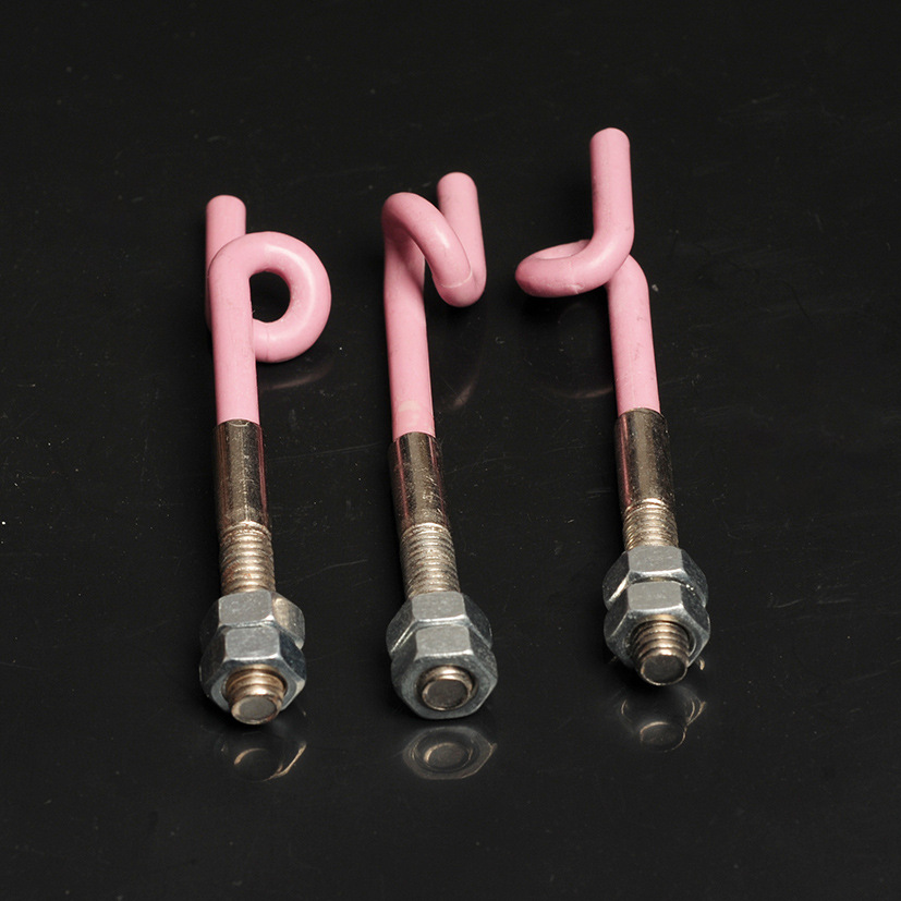 陶瓷猪尾圈瓷眼光滑耐磨M5螺纹 氧化铝陶瓷异形配件 陶瓷纺织配件