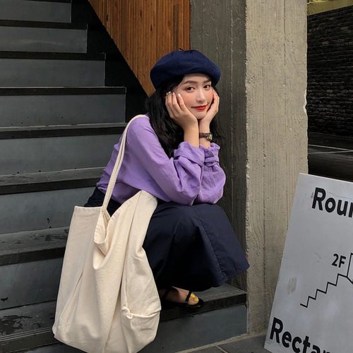 Fashionable Blogger's Style Bucket Hat for Women - Summer Thin Linen Han Style Japanese Retro Bumblebee Hat for Girls and Boys - Spring and Autumn Artist Hat