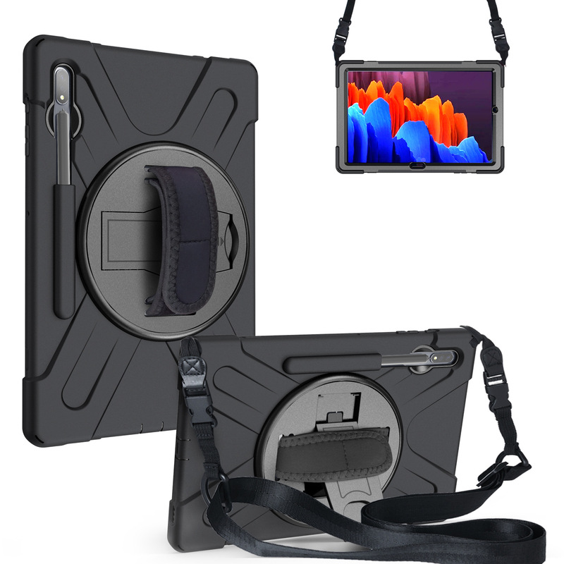 For Samsung T970 Galaxy Tab S7 plus Tablet Protective Cover T975 Two-in-One Bracket Anti-fall