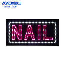 LEDƵ䷢׵ָʾ LED NAIL SIGN 24x48cm