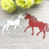 Metal cutting die, handmade, unicorn