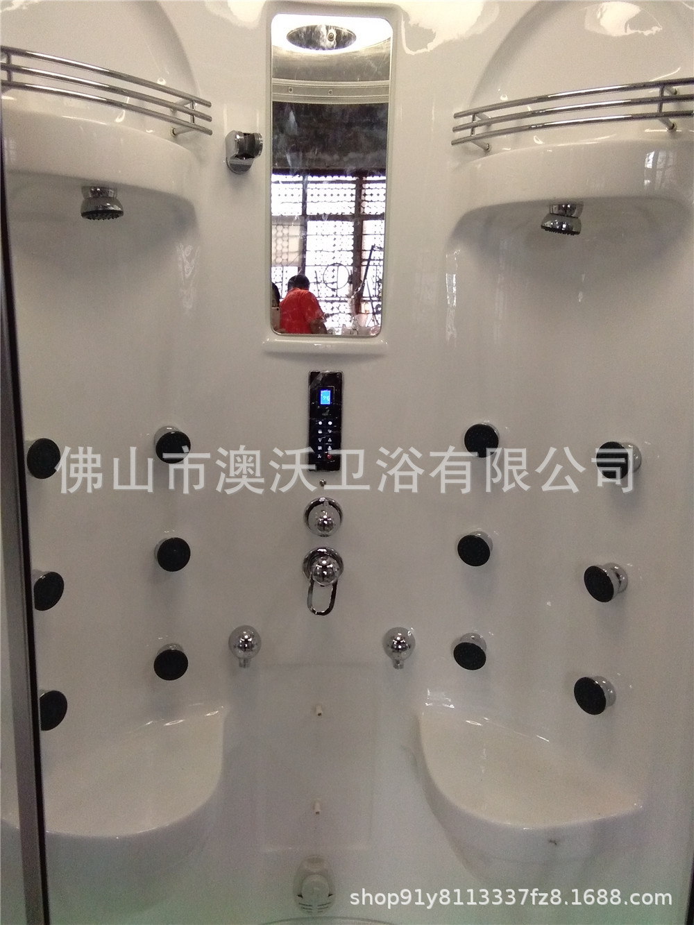 Baño de ducha integrado Baño de sauna de vapor húmedo 1080 asiento doble ducha integrado cuarto de separación húmeda y seca separación Baño